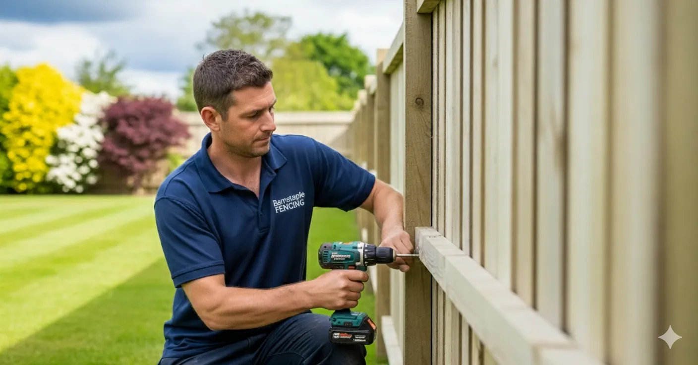 Professional fencing installation in Chittlehampton